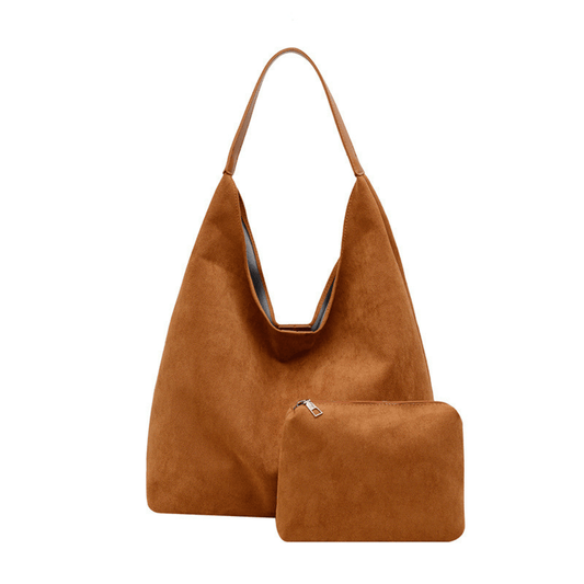 Amandine™ | Sac à Bandoulière Demi-Lune en Cuir Végan