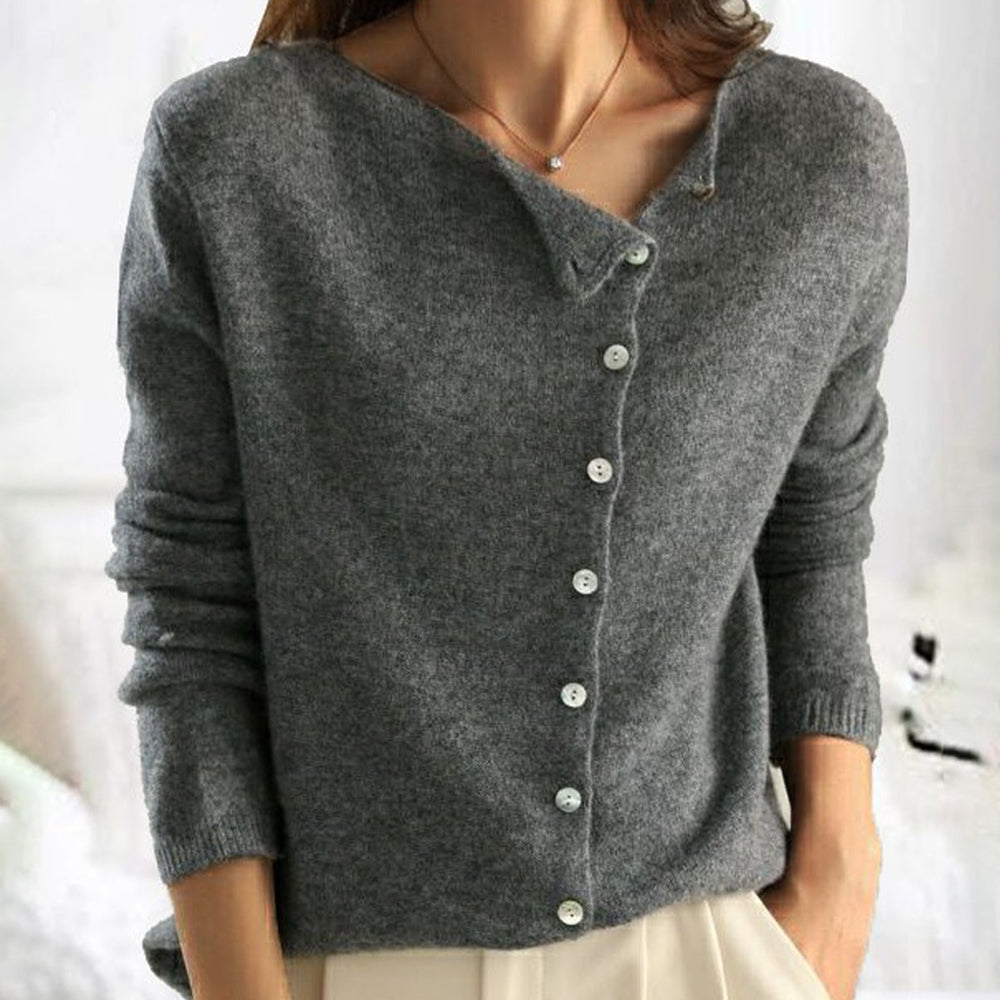 Cléophée™ | Cardigan classique en maille boutonnée