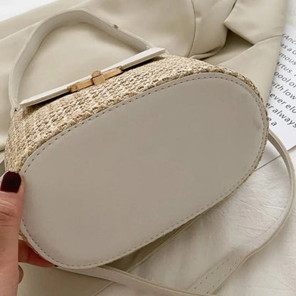 Belle Étoile Nice™ | Ondine - Mini Sac Carré en Rotin – Élégance Moderne
