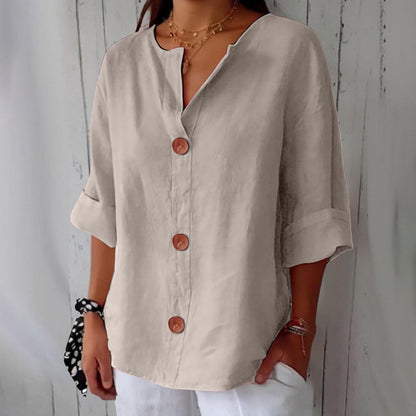 Belle Étoile Nice™ |  Blouse en Lin au Style Décontracté