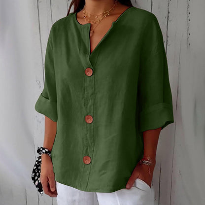 Belle Étoile Nice™ |  Blouse en Lin au Style Décontracté