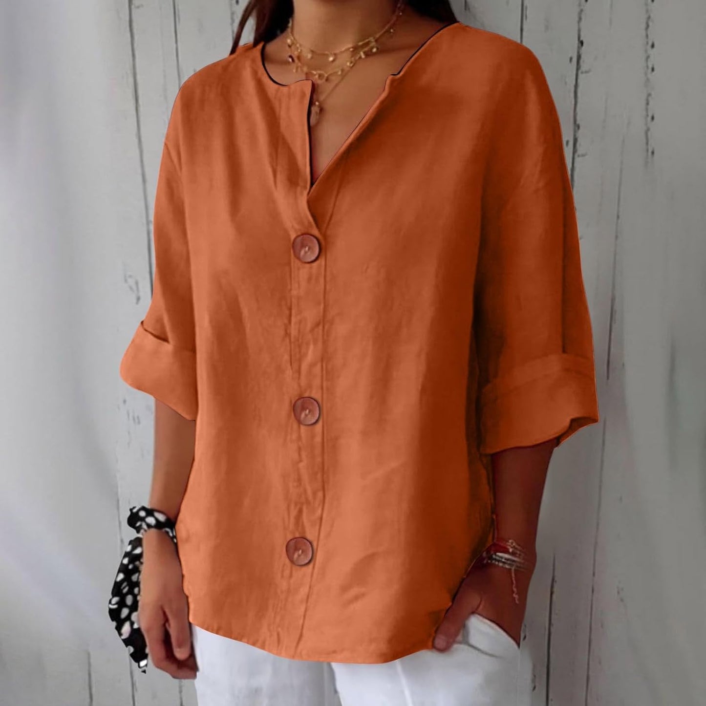 Belle Étoile Nice™ |  Blouse en Lin au Style Décontracté