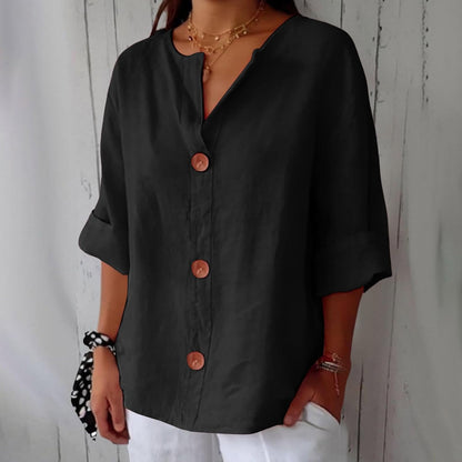 Belle Étoile Nice™ |  Blouse en Lin au Style Décontracté