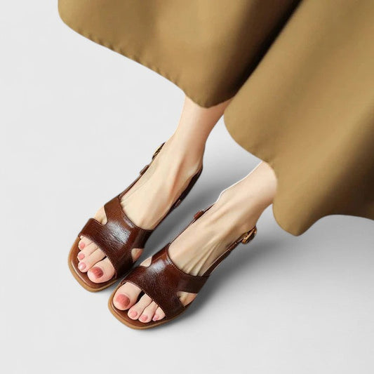 Eleonora™ | Sandales Rétro Confort avec Talon Bloc