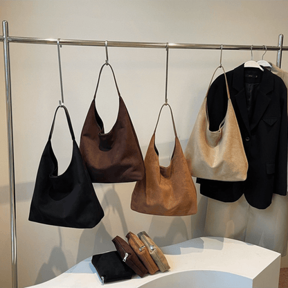 Amandine™ | Sac à Bandoulière Demi-Lune en Cuir Végan