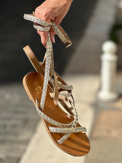 Belle Étoile Nice™ | Sandales Théia - Doré
