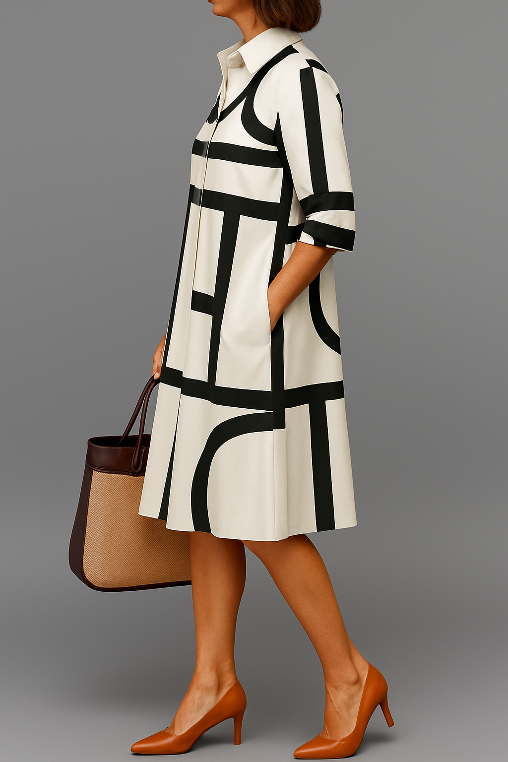 Brigitte™ - Robe Midi Luxe pour une Élégance Effortless