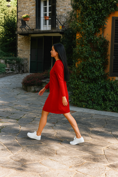 Belle Étoile Nice™ | Robe unie à col en V