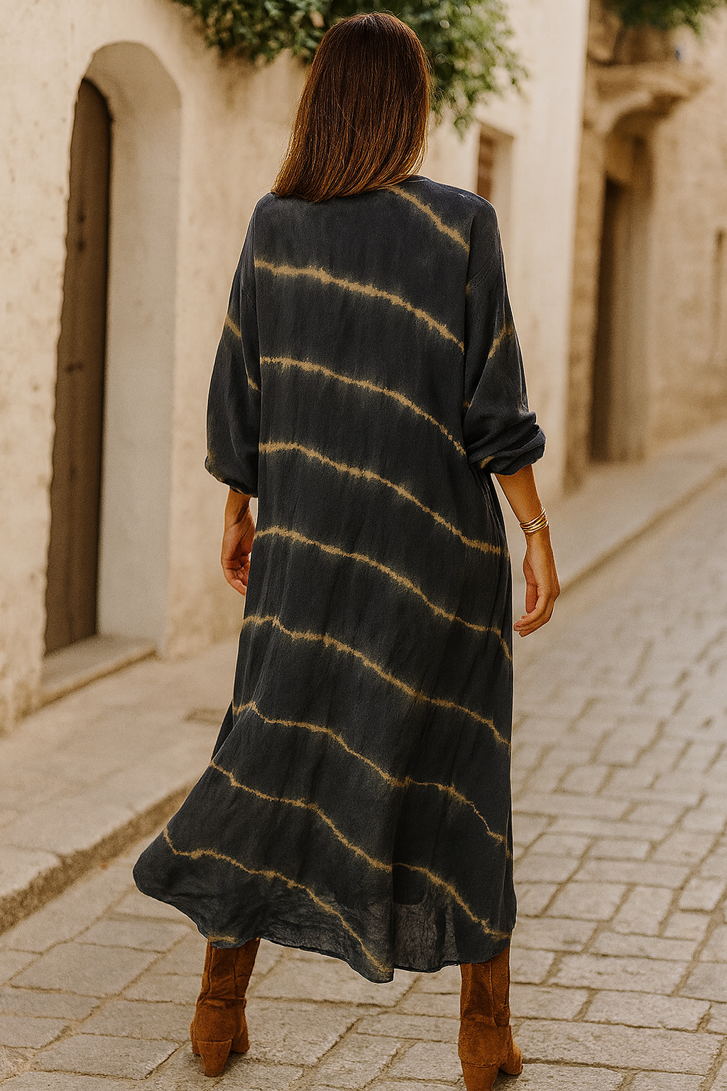 Julia™ | Robe Maxi Bohème à Rayures