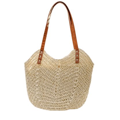 Belle Étoile Nice™ | Althéa - Grand Sac en Paille Bohème – Élégance Naturelle