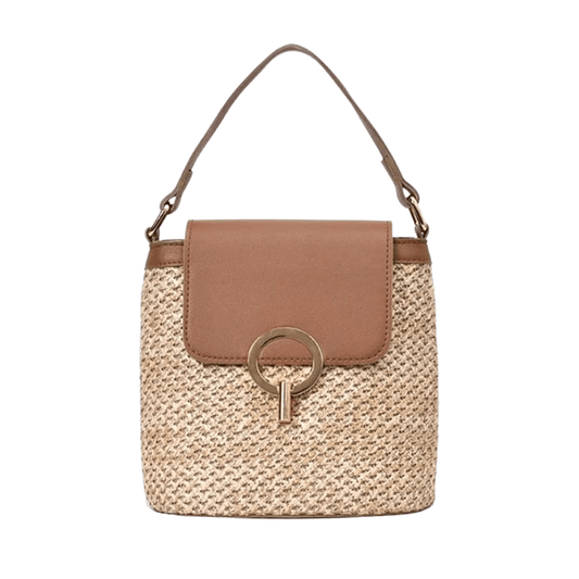 Belle Étoile Nice™ | Ondine - Mini Sac Carré en Rotin – Élégance Moderne