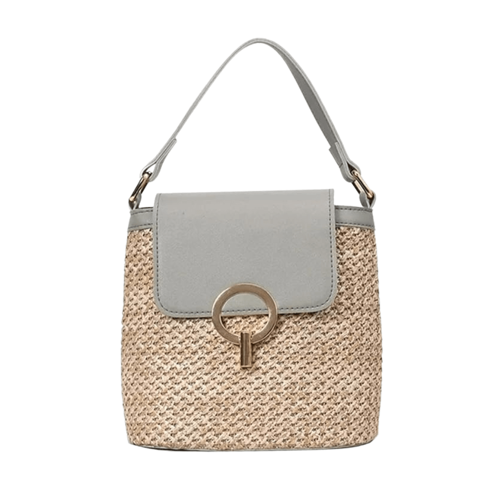 Belle Étoile Nice™ | Ondine - Mini Sac Carré en Rotin – Élégance Moderne