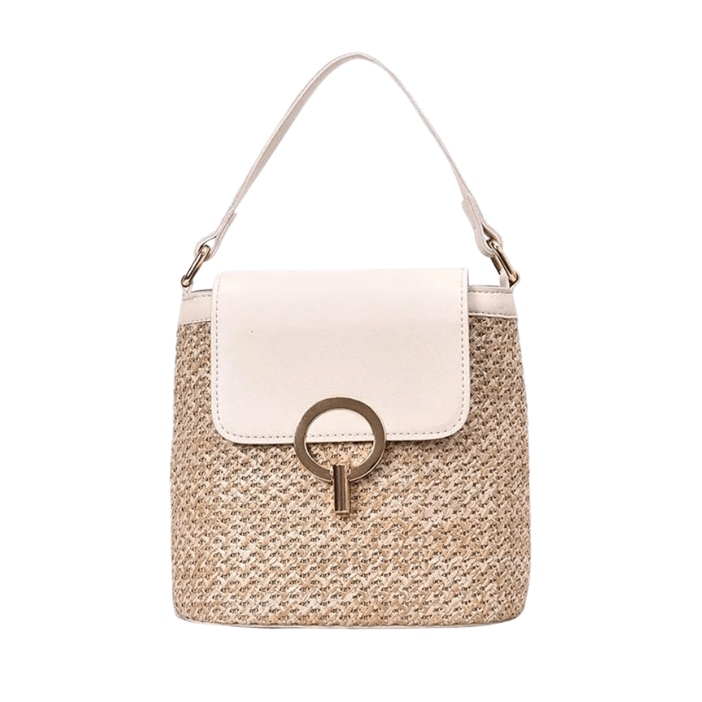 Belle Étoile Nice™ | Ondine - Mini Sac Carré en Rotin – Élégance Moderne