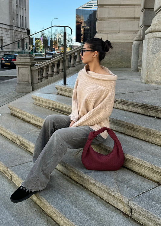 Belle Étoile Nice™ | Sac Silva Suede – Bourgogne