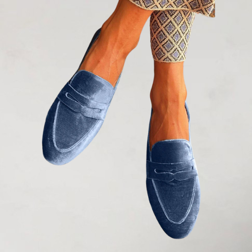 Brenda™ | Mocassins patchwork en velours
