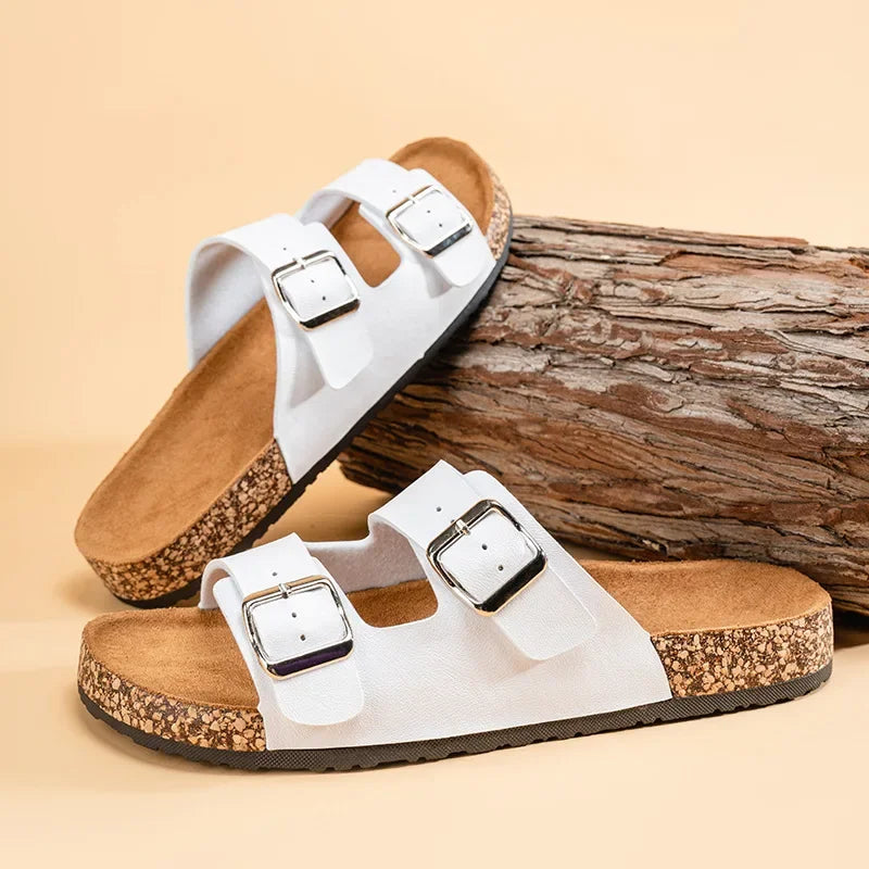 Solène™ | Sandales Femme à Double Bride et Semelle Confort