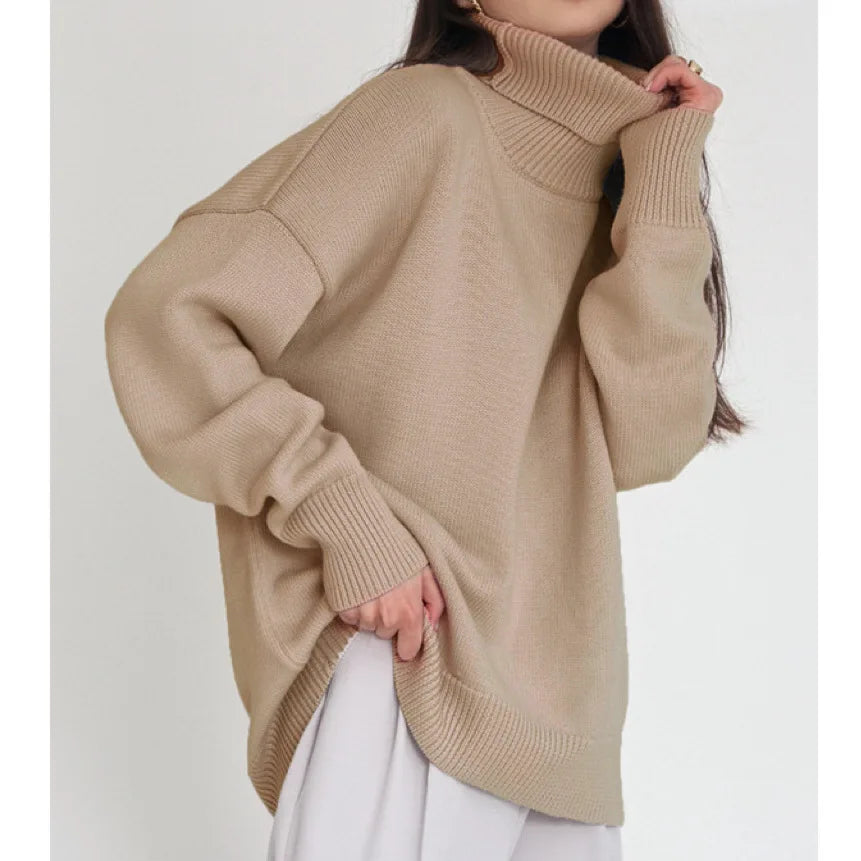 Belle Étoile Nice™ | Pull Col Roulé Femme – Maille Douce et Coupe Élégante