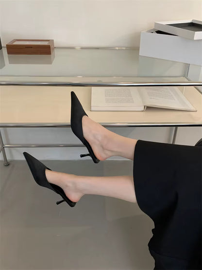 Belle Étoile Nice™ | Mules Léopard à Bout Pointu et Talon Fin
