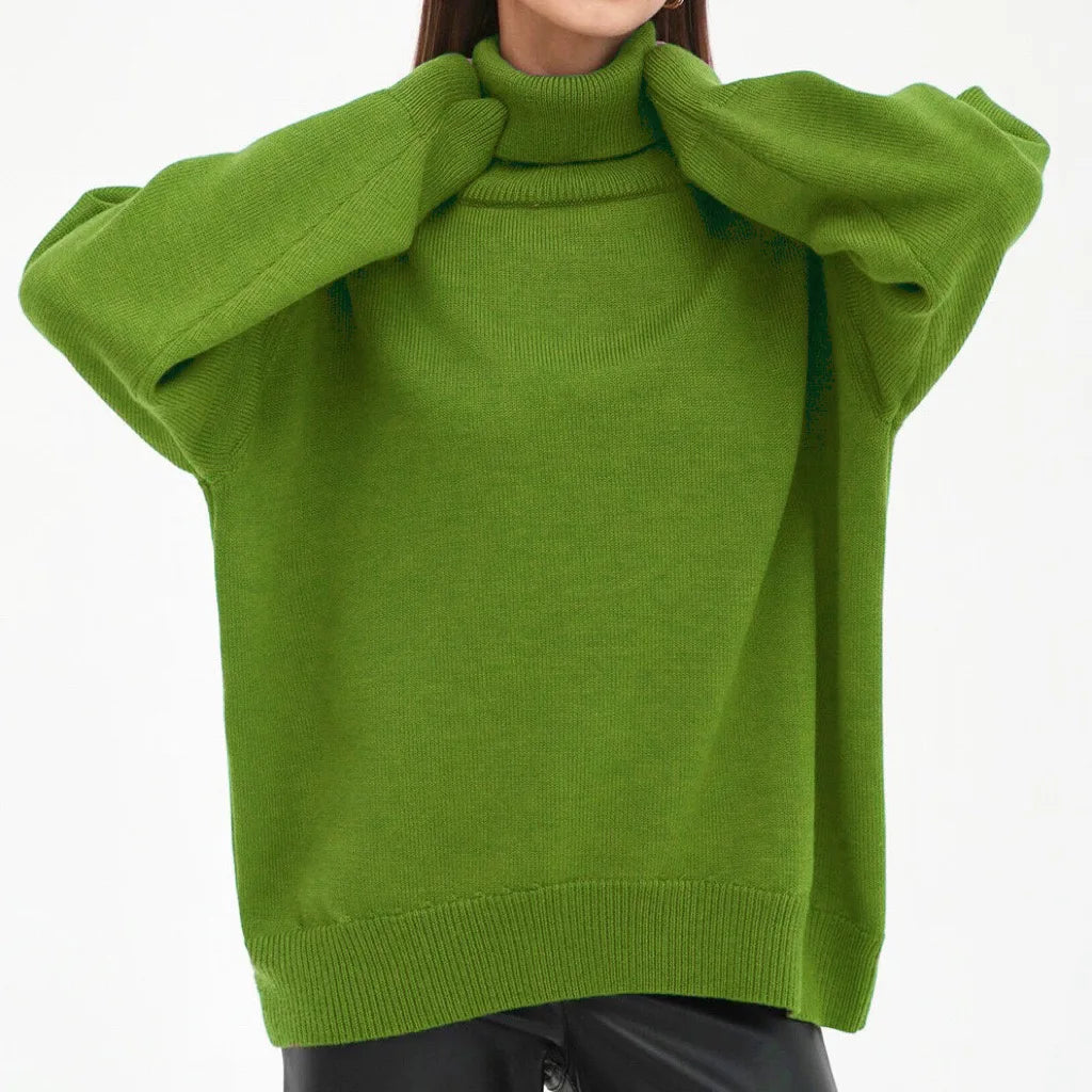 Belle Étoile Nice™ | Pull Col Roulé Femme – Maille Douce et Coupe Élégante