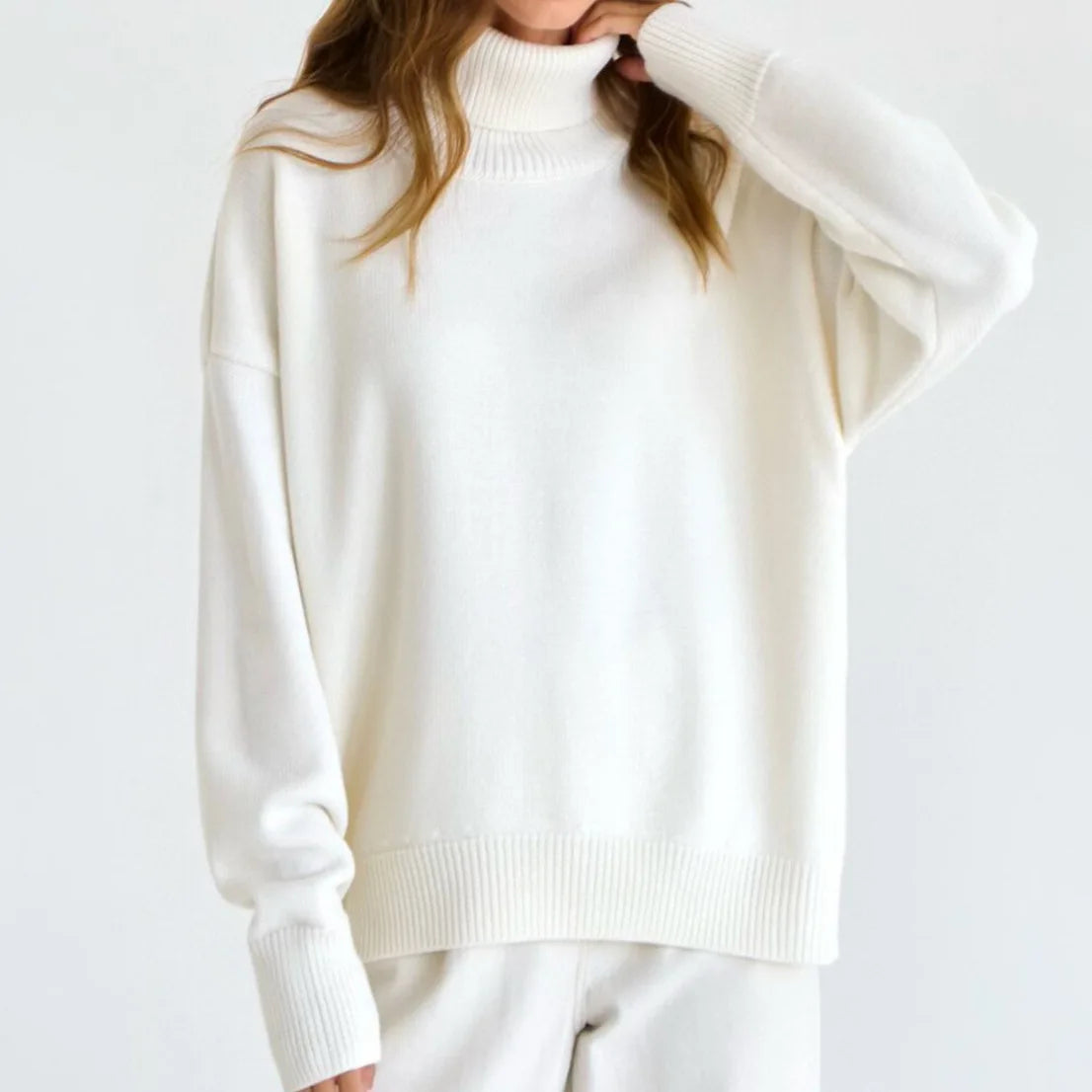 Belle Étoile Nice™ | Pull Col Roulé Femme – Maille Douce et Coupe Élégante