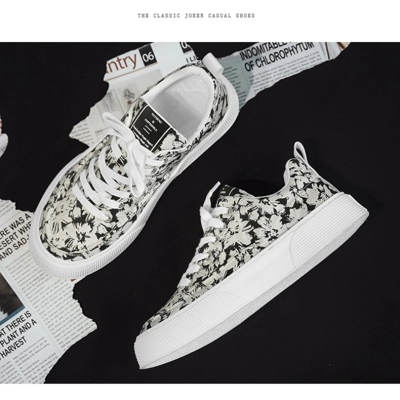 Belle Étoile Nice™ | Baskets Femme Imprimées en Toile Mode et Confort