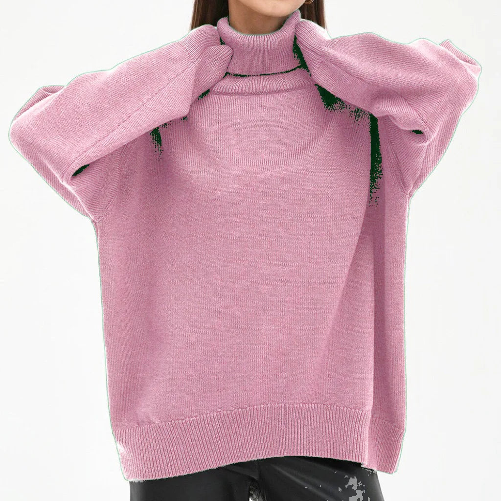 Belle Étoile Nice™ | Pull Col Roulé Femme – Maille Douce et Coupe Élégante