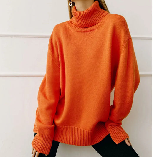 Belle Étoile Nice™ | Pull Col Roulé Femme – Maille Douce et Coupe Élégante