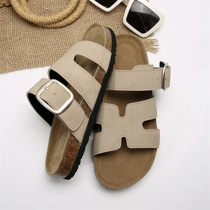 Étéline™ | Sandales Femme à Semelle Épaisse avec Boucle Unique