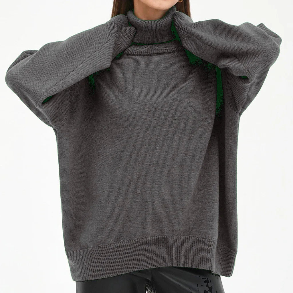 Belle Étoile Nice™ | Pull Col Roulé Femme – Maille Douce et Coupe Élégante