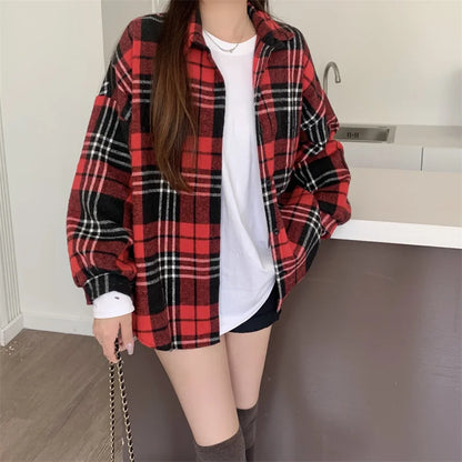 Belle Étoile Nice™ | Veste vintage en flanelle à carreaux