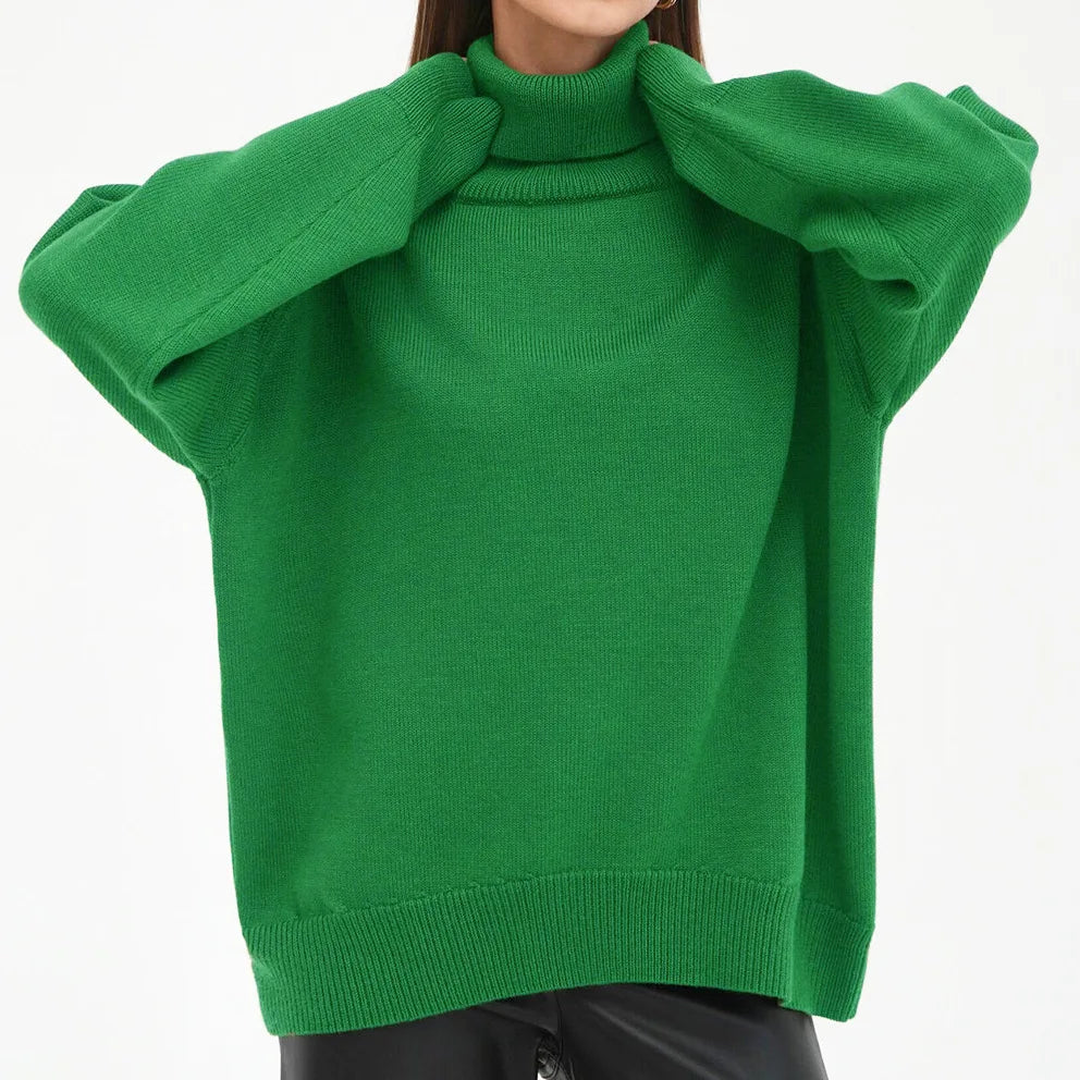 Belle Étoile Nice™ | Pull Col Roulé Femme – Maille Douce et Coupe Élégante