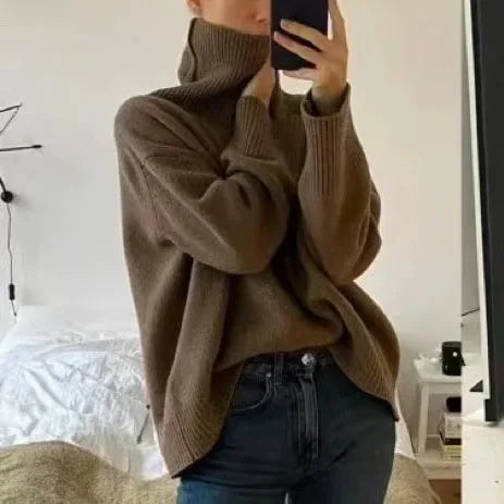 Belle Étoile Nice™ | Pull Col Roulé Femme – Maille Douce et Coupe Élégante