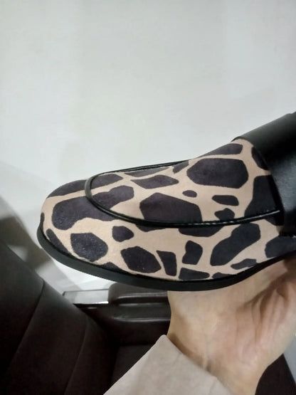 Naëlle™ | Mocassins imprimé animal chic à bout rond