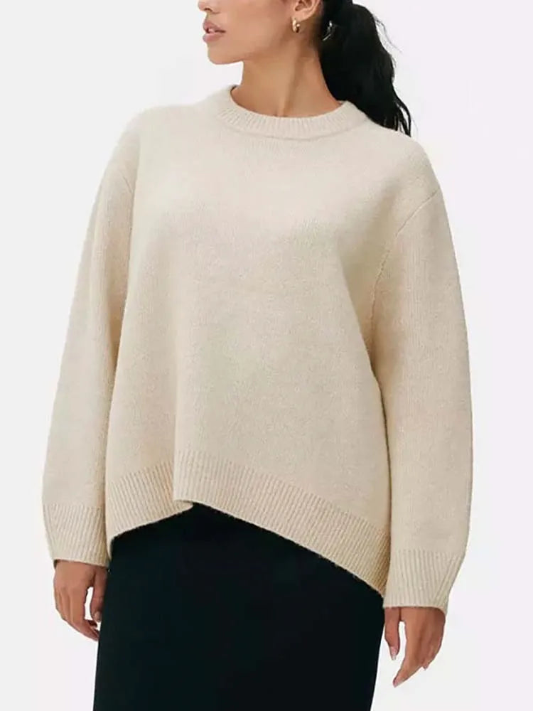 Belle Étoile Nice™ | Pull oversize femme en maille – doux, chaud et parfait pour l’automne