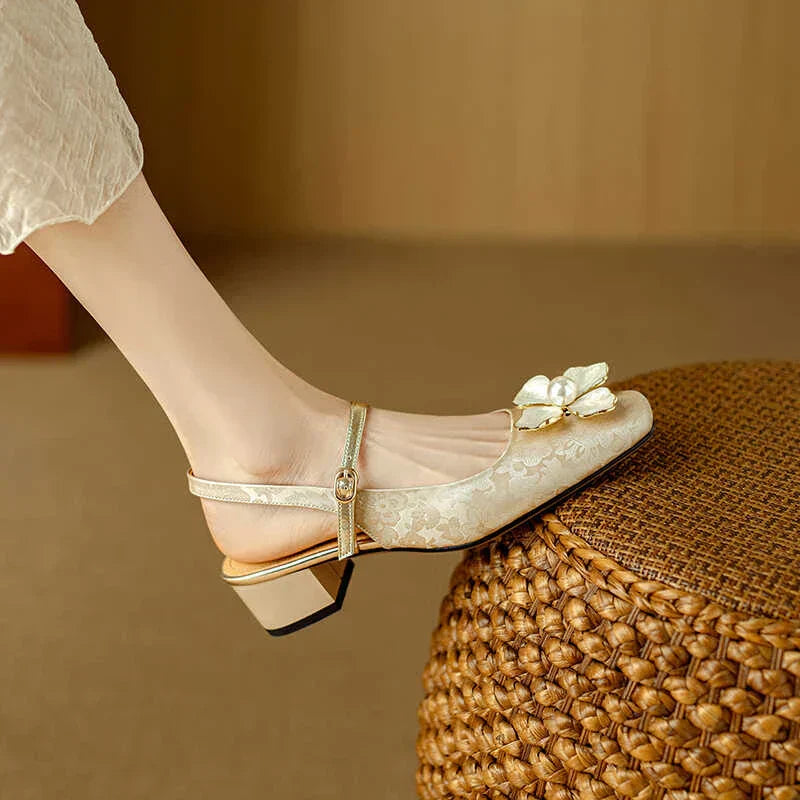 Belle Étoile Nice™ | Escarpins Chics à Fleur