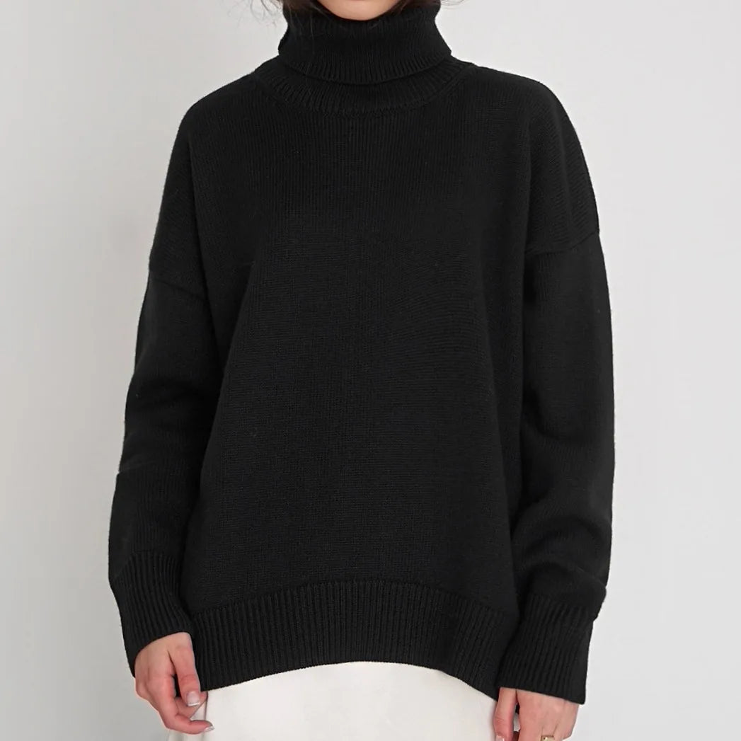 Belle Étoile Nice™ | Pull Col Roulé Femme – Maille Douce et Coupe Élégante