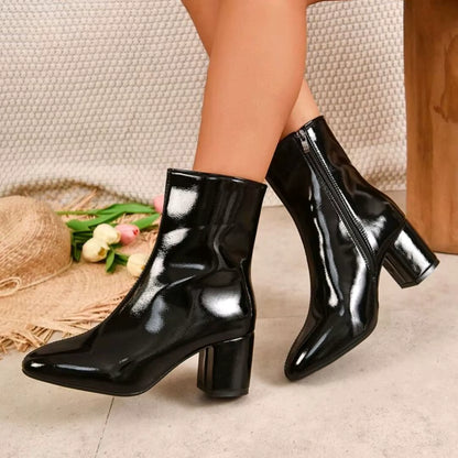 Belle Étoile Nice™ | Bottines Femme Élégantes à Talon Moyen