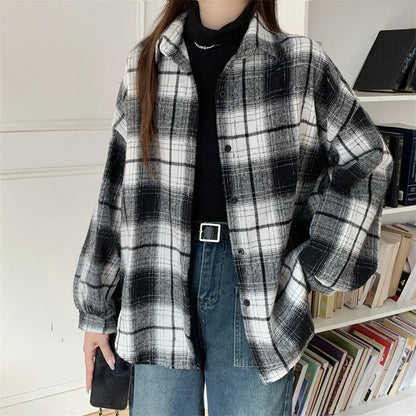 Belle Étoile Nice™ | Veste vintage en flanelle à carreaux