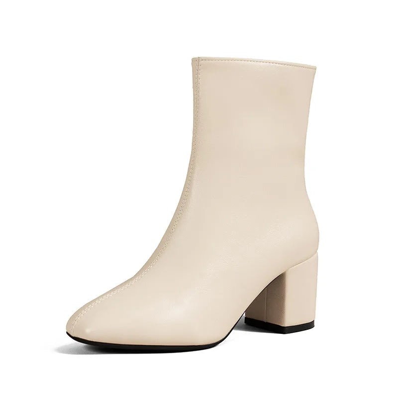 Belle Étoile Nice™ | Bottines Femme Élégantes à Talon Moyen