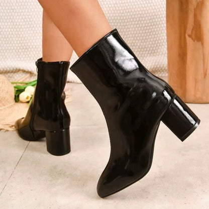 Belle Étoile Nice™ | Bottines Femme Élégantes à Talon Moyen