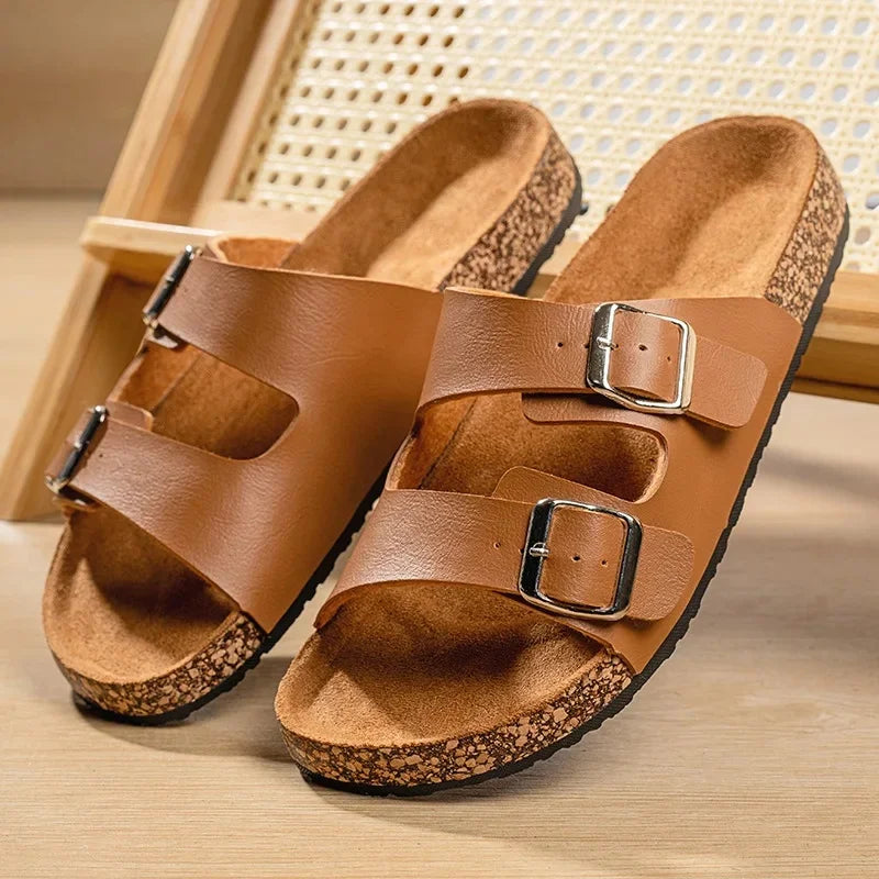 Solène™ | Sandales Femme à Double Bride et Semelle Confort