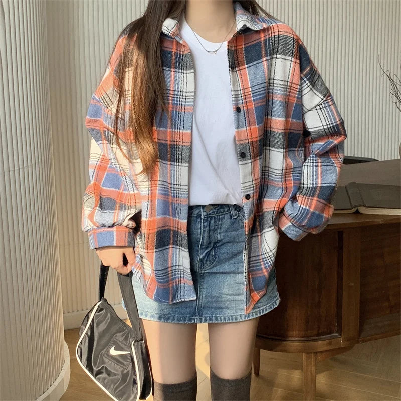 Belle Étoile Nice™ | Veste vintage en flanelle à carreaux