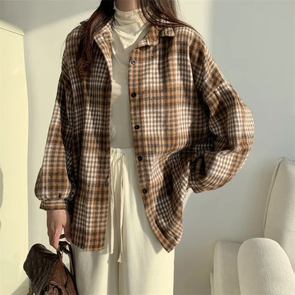 Belle Étoile Nice™ | Veste vintage en flanelle à carreaux