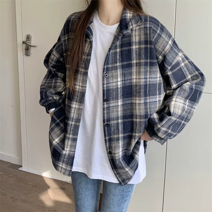 Belle Étoile Nice™ | Veste vintage en flanelle à carreaux