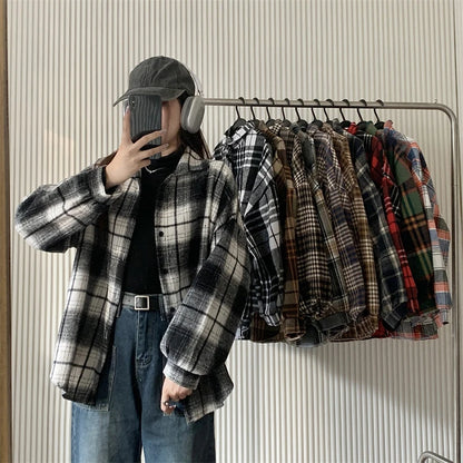 Belle Étoile Nice™ | Veste vintage en flanelle à carreaux