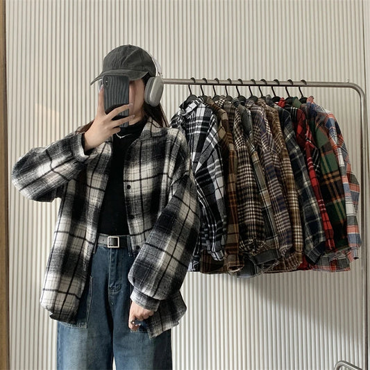 Belle Étoile Nice™ | Veste vintage en flanelle à carreaux