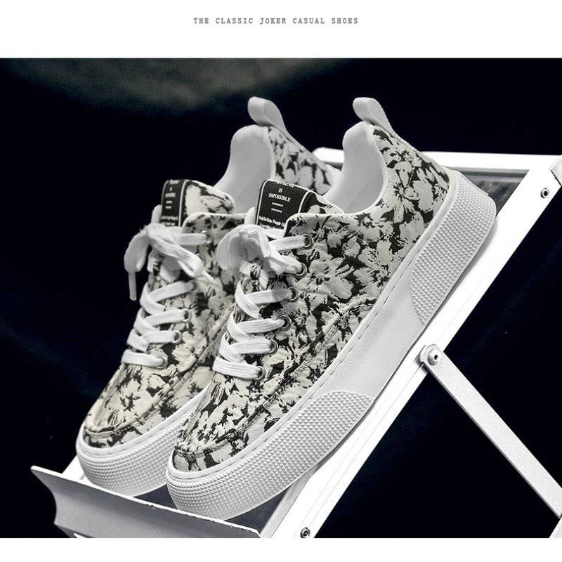 Belle Étoile Nice™ | Baskets Femme Imprimées en Toile Mode et Confort