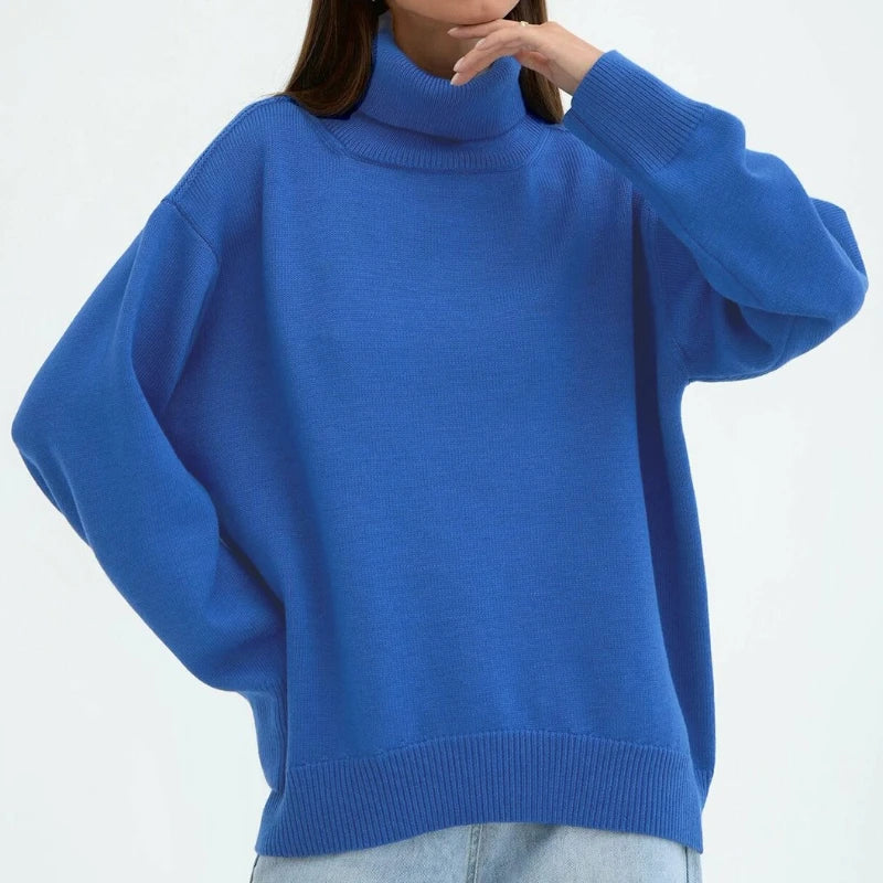 Belle Étoile Nice™ | Pull Col Roulé Femme – Maille Douce et Coupe Élégante