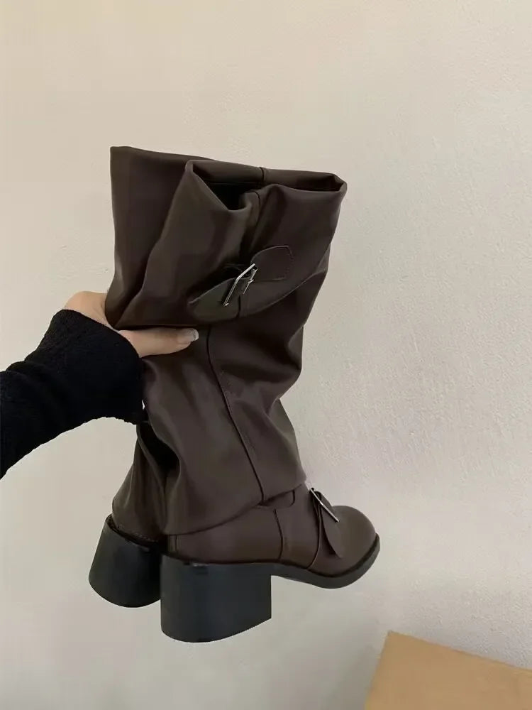 Belle Étoile Nice™ | Bottes Femme à Talons Épais Plateforme Style Gothique Punk