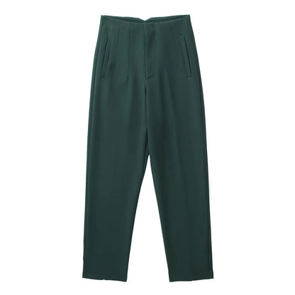 Belle Étoile Nice™ | Pantalon droit taille haute zippé – Élégance vintage